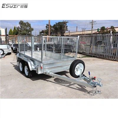 8 X 5 Cage Trailer Enkeltaksel Med Port